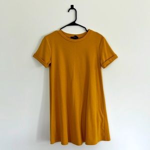 Forever 21 Gold T-shirt Dress